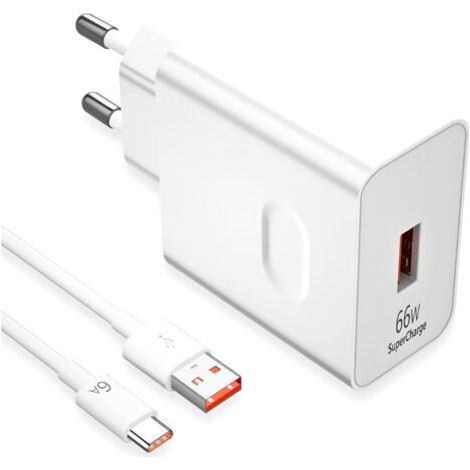 66-w-usb-c-schnellladegerät (1 M – 6 A Stromstärke) – 80 % Ladung In 30 Minuten – Kompatibel Mit Honor Magic 6/7/90 Lite Und Huawei Magic 7