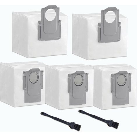 5er-pack Staubbeutel Für Roborock S7 Maxv Ultra / S7 Pro Ultra / Q7 Max / Q7 Max Plus / Q5+ Staubsauger, Ersatzteile Für Die Staubsaugerbasis, Großes Fassungsvermögen 3,5 L – Rapanda