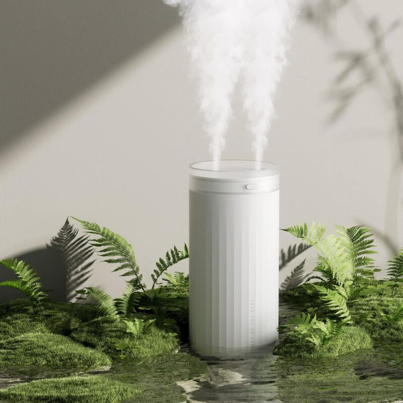 Luftbefeuchter, Mini-luftbefeuchter (4000 Mah), Tragbar, Ideal Für Babys, Mit Zwei Vernebleranschlüssen, Automatischer Abschaltung Und Leisem Betrieb. Geeignet Für Auto Und Zuhause.