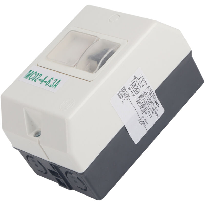 220v 380v Motorschutzschalter, Wasserdichter Leistungsschalter, Elektronische Bauteile, Hauptsächlich Für Den Stromkreisschutz Verwendet, Mc02-4-6.3a