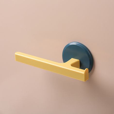 Wandmontierter Handtuchhaken Aus Kunststoff, Handtuchhalter Zum Aufhängen An Einem Schrank, Handtuchhaken Aus Kunststoff, Abs-handtuchhalter Ohne Bohren Für Die Küche (blau/gelb)