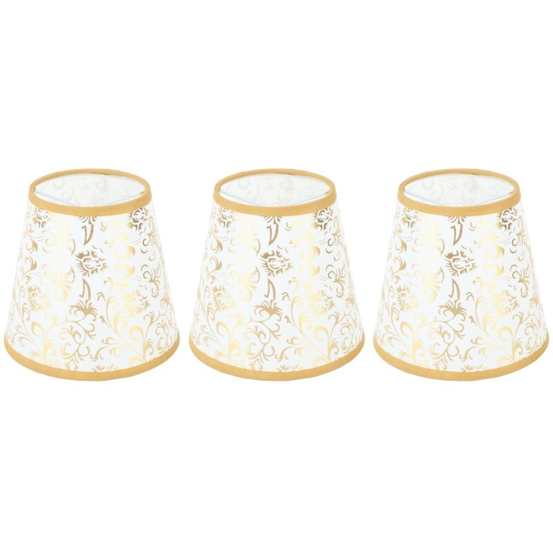 Generischer Stofflampenschirm, Schnelle Wärmeableitung, Tragbarer Stofflampenschirm, Moderne Klemme/halterung Zur Installation, Leicht, Lichtdurchlässig (gold)