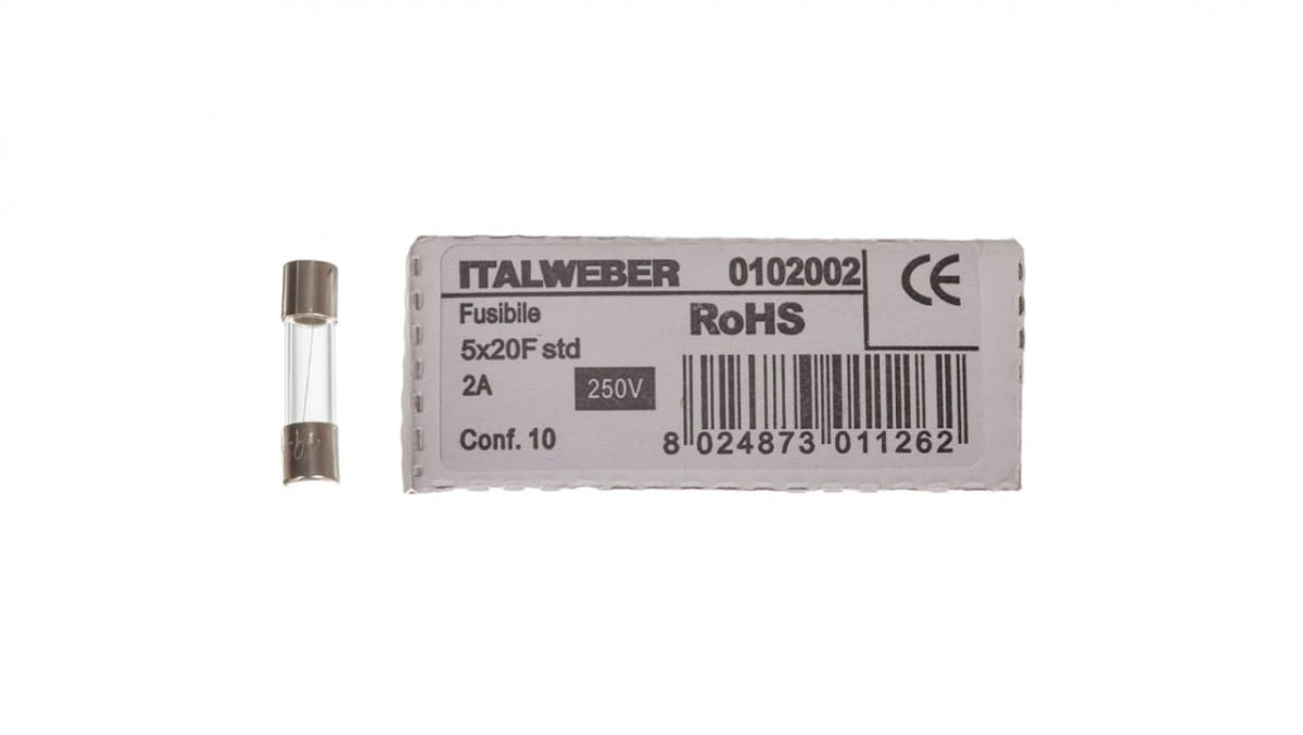 Geräteeinsatz 5x20mm 2a F /schnell/ 250v 006710031 /10 Stück/