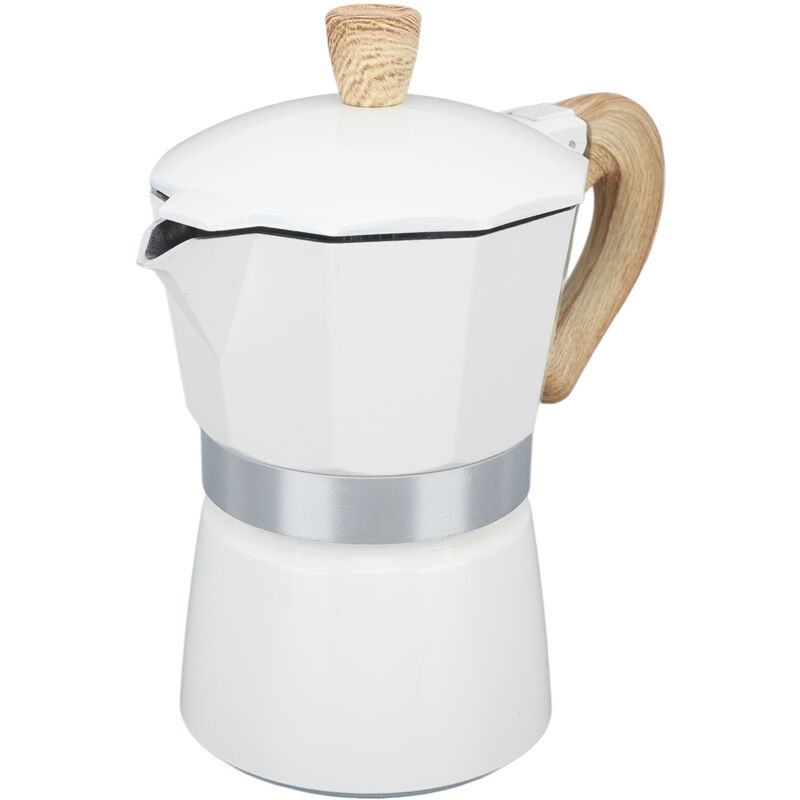 Moka-kanne Espressokanne – Manuelle Filterkanne Für Den Herd – Für Authentischen Moka-kaffee – Für Camping Und Zuhause (6 Tassen À 300 Ml)