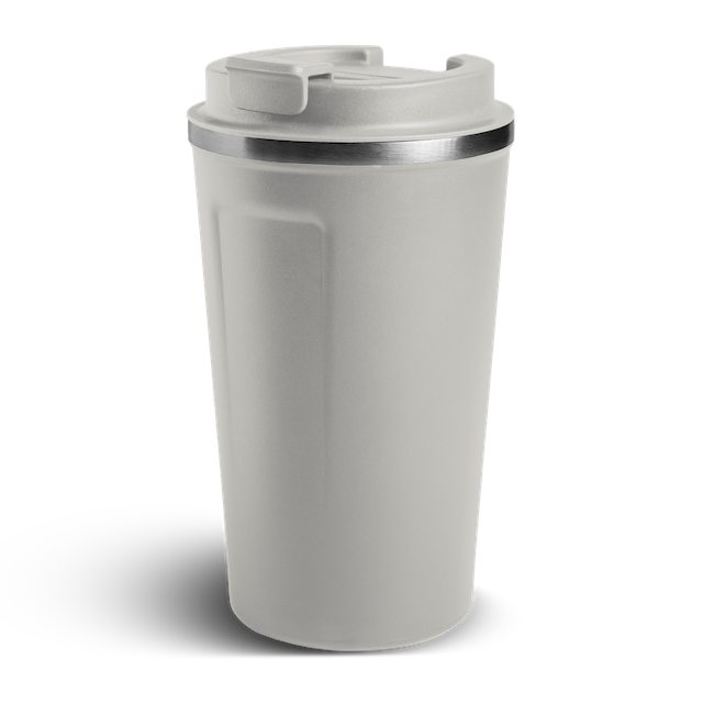 Silberner Blanco-thermosbecher