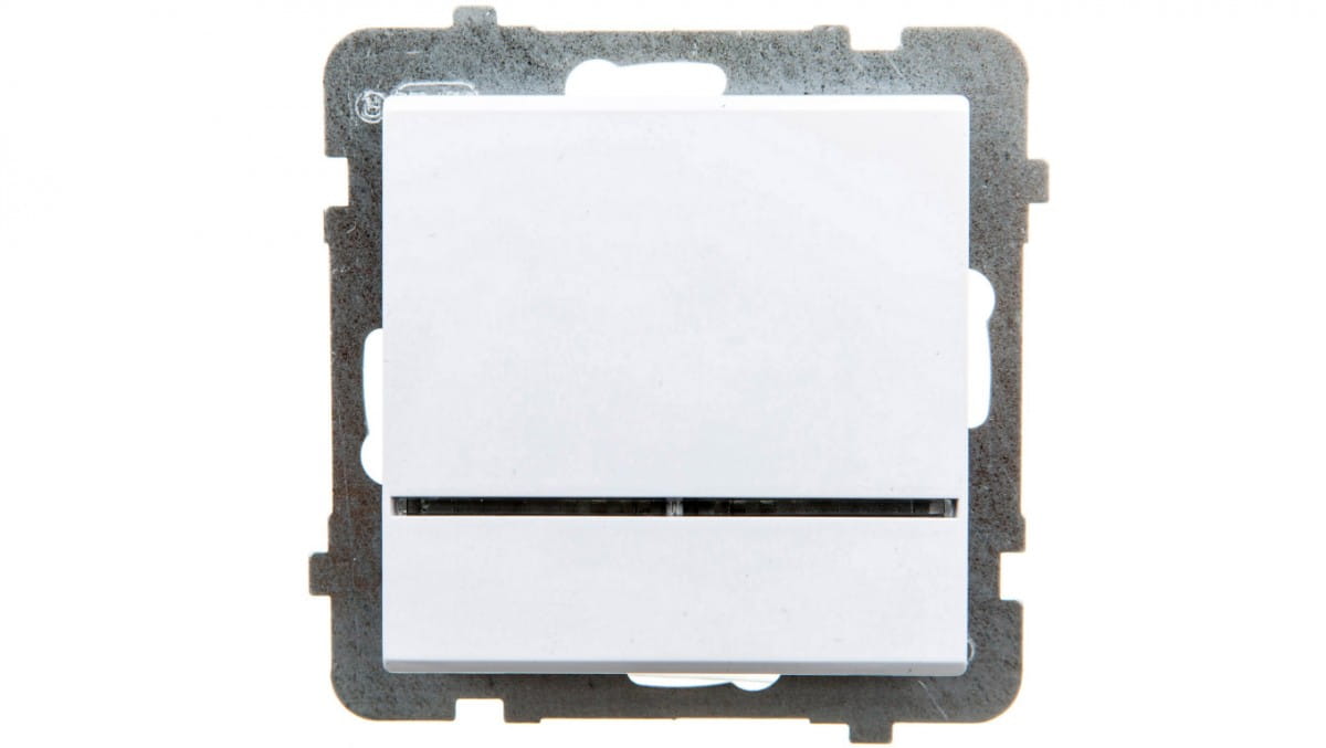 Sonata Einzelschalter Mit Beleuchtung, Weiß Łp-1rs/m/00