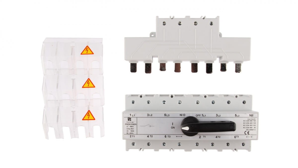 Netz-generator-schalter 160a 3p+n (n-pol Ungeschaltet) Przk-3160nw02
