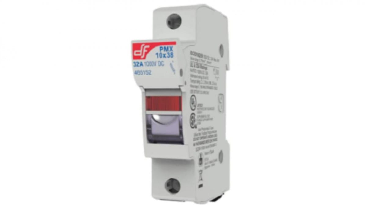 Lasttrennschalter, Sicherungssockel Pmx 1p Für Sicherungen 10x38, 1000v Dc, 32a, Für Pv-anlagen Mit Signalisierung 485152