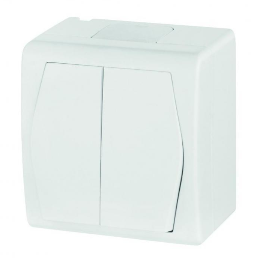 Hermes2 Hermetischer Schalter 10a Ip44 Weiß 1002-00