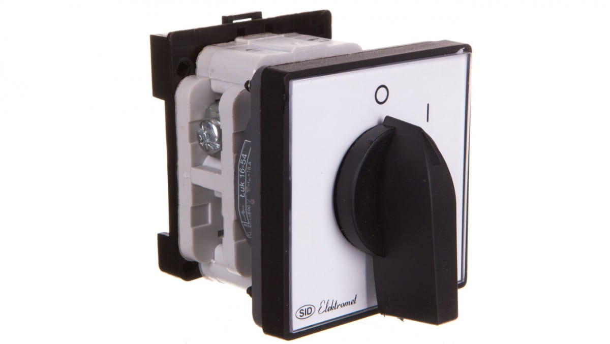 Nockenschalter 0-1 Ein-aus 1p 16a Mit Frontplatte Für Ip65-schiene Th Łuk 16-54 921646
