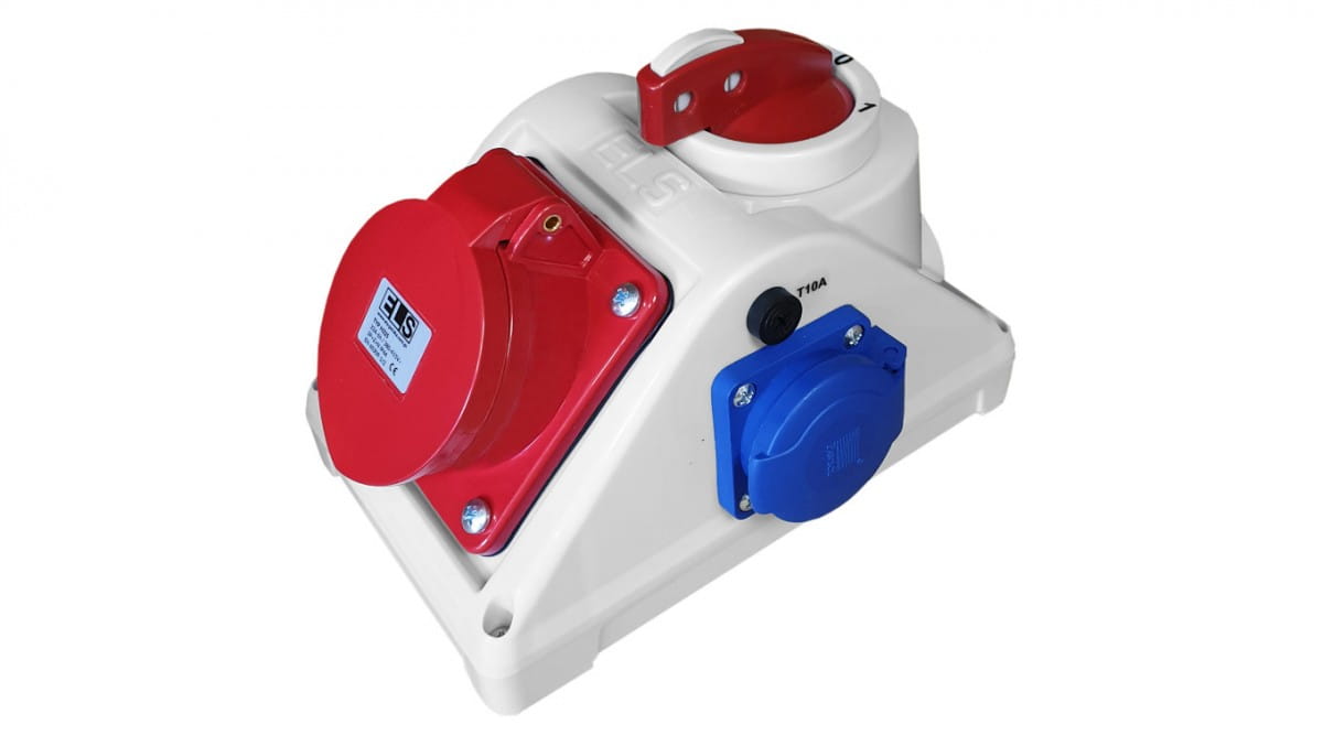 Verteilerkasten Mit Schalter 0-1 Combo 32/5 1x230v Ip44 / E96062541c