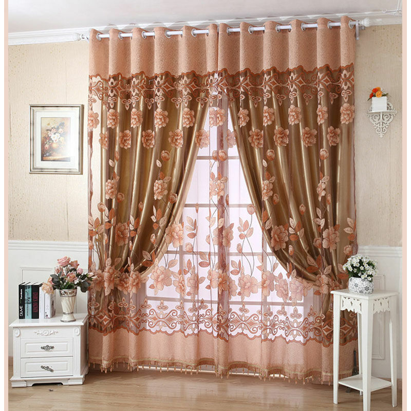 Fenstervorhänge, Mit Perlen, 39 98, 2 Stück, Café