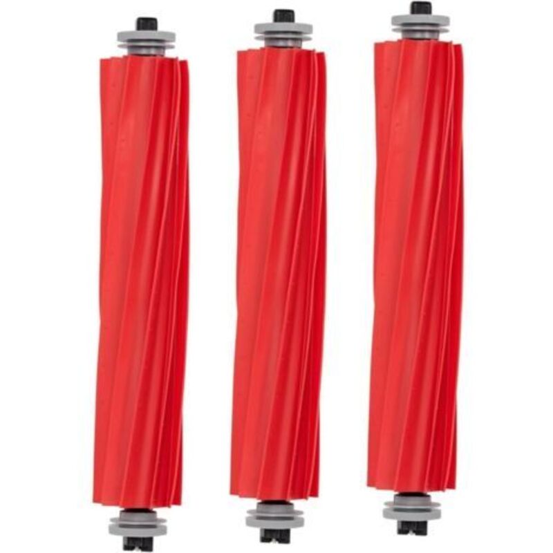 3 Ersatz-hauptbürsten, Kompatibel Mit Roborock S7/s7 Maxv/s7 Maxv Ultra/s7 Pro Ultra/q Revo – Zubehör Für Roboterstaubsauger, Teilbare Hauptwalze Aus Gummi