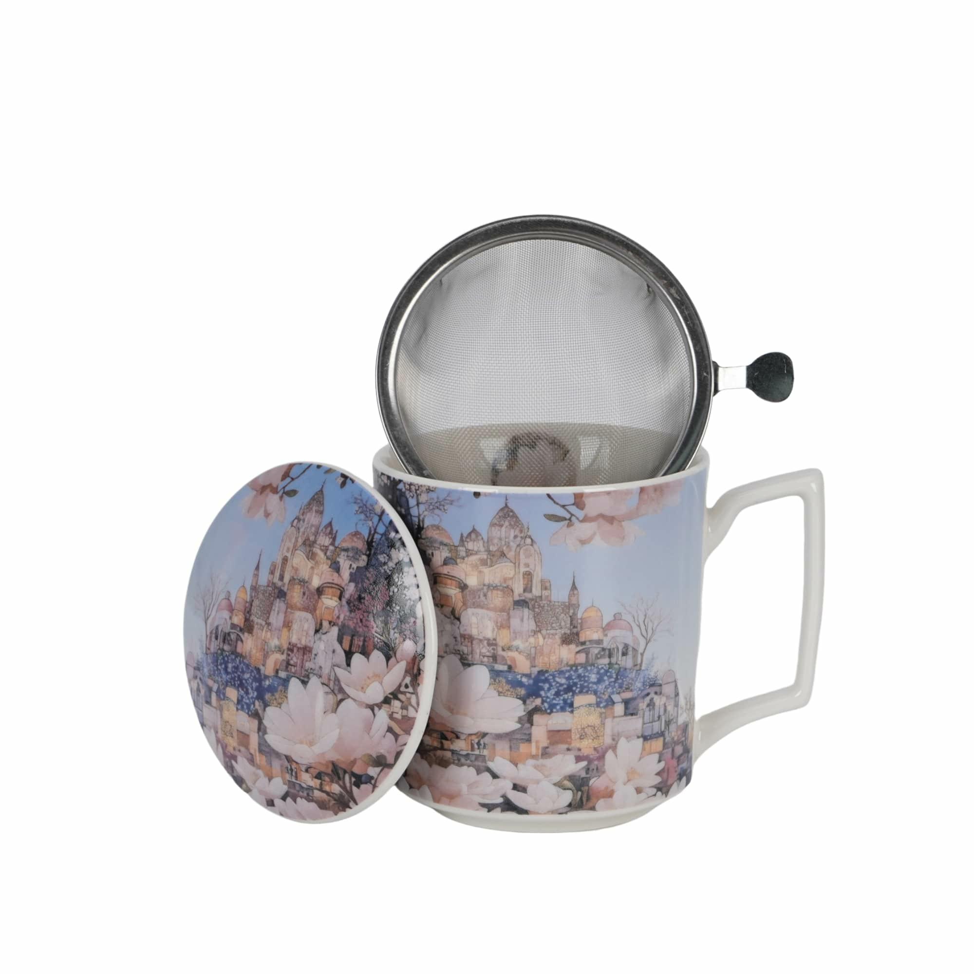 Tasse „stadt Der Magnolien“ Mit Teesieb