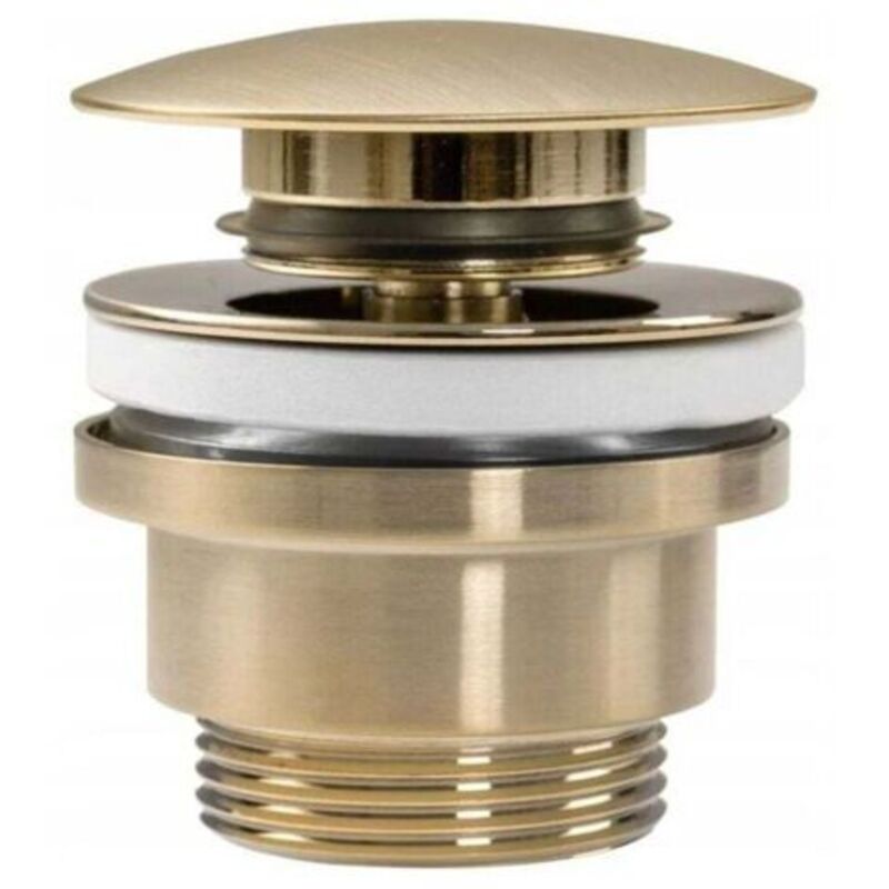 Click-clap Universal-spülbeckenstopfen, Gebürstetes Gold-finish