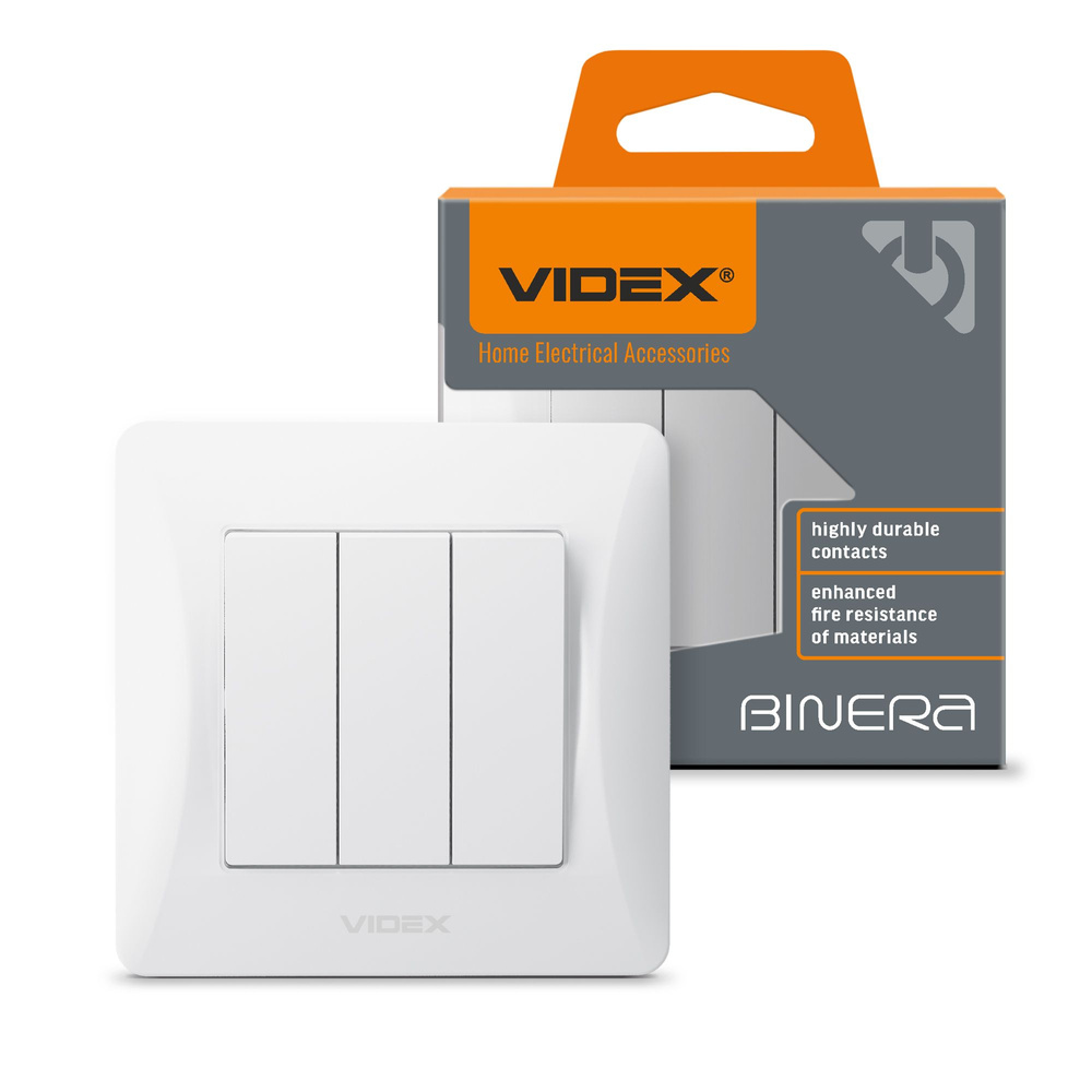 Videx Binera 3-fach-schalter Weiß