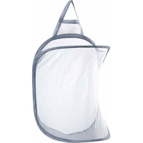 Hängender Wäschekorb, Wäschekorb, Faltbarer Schmutzwäschebeutel, Faltbarer Wäschekorb Aus Netzgewebe Mit Haken, Faltbarer Wäschekorb Für Kleiderschrank, Studentenwohnheim, Schlafzimmer, Badezimmer