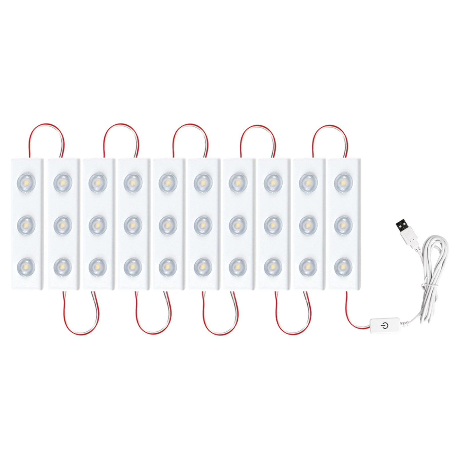 Schminkspiegel-glühbirne, Weiches Licht, Dimmbar, Usb-betrieben, Manueller Schwenkschalter, Akzentbeleuchtung Für Badezimmer-schminktisch (10 Glühbirnen)