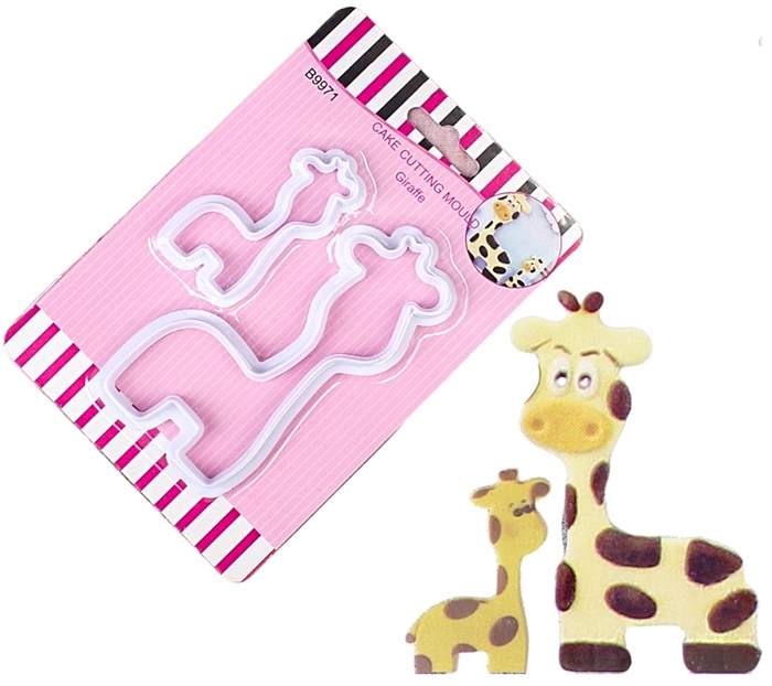 Ausstechformen Aus Kunststoff Für Zuckerpaste, Giraffe, 2 Stück