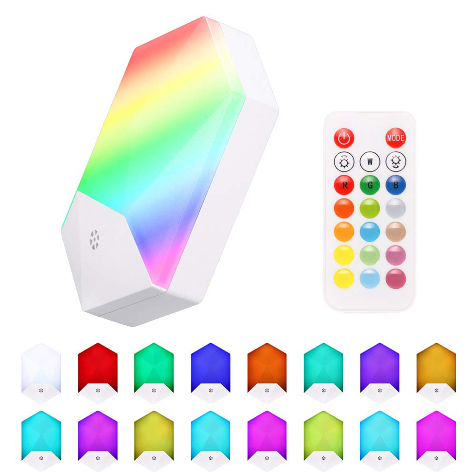 Rgb-led-nachtlicht Mit 16 Wechselbaren Farben, Controller, Einstellbarer Und Dimmbarer Helligkeit, 4 Dynamischen Beleuchtungsmodi, Speicherfunktion, Ideal Für Ankleidezimmer, Kleiderschrank, Garderobe