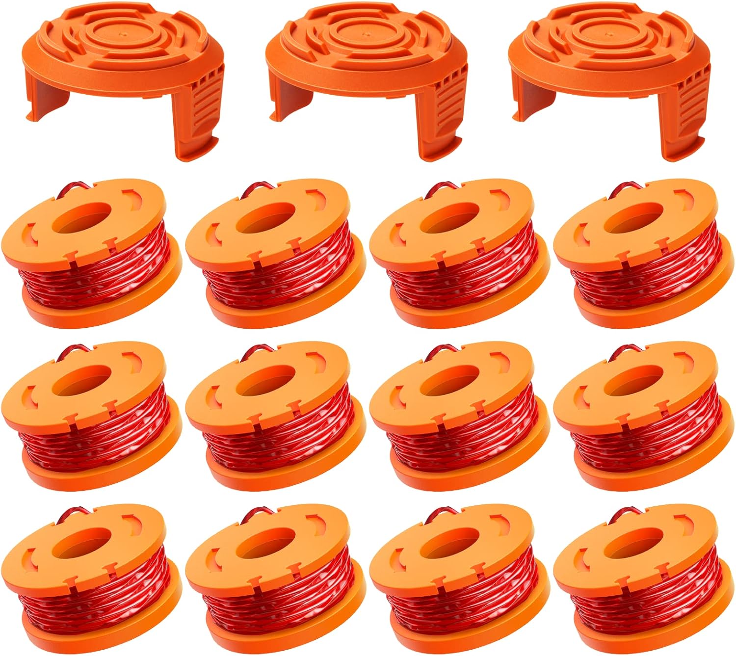 15er-pack Worx Wa0004.1/wa0010 Trimmerfadenspule, 0,2 Cm Trimmerfadenspule (12 Trimmerfäden, 3 Schutzhüllen)
