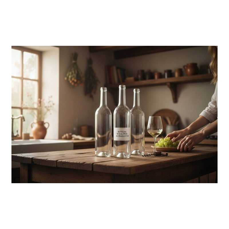 10 Weinflaschen À 0,75 L + Korken 750 Ml, Weißwein