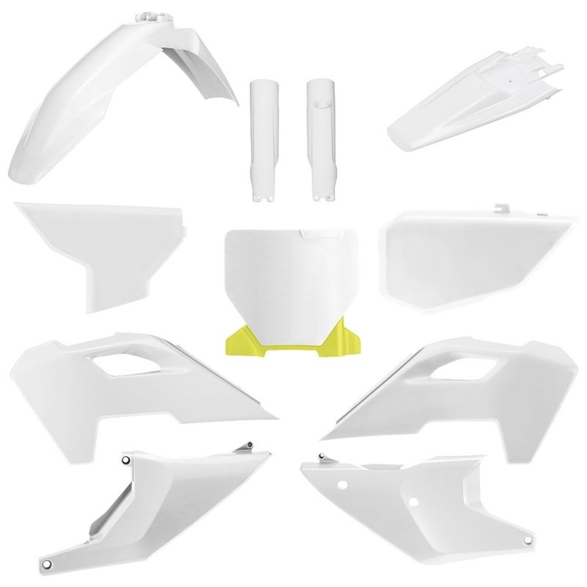 Komplettes Verkleidungsset Von Polisport Für Husqvarna Tc Fc 23/25, Weiß, Robust