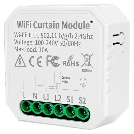 Tuya Wlan-schaltermodul Für Vorhänge Und Rollläden, Smart Life App, Fernbedienung, Sprachsteuerung Mit Google Home