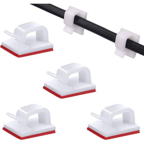 Packung Mit 100 Selbstklebenden Kabelmanagement-clips Für Fernseher, Pc, Laptop,