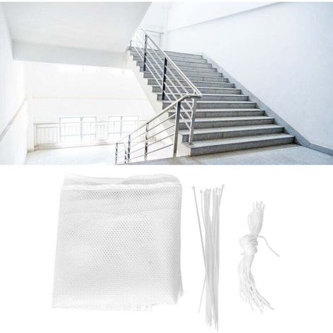 Ulisem 3-meter-kinderbalkon-sicherheitsnetz, Haustierleiter, Geländer, Unfallverhütung, Weißes Netz