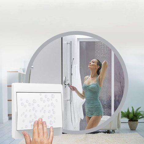 Selbstversorgender Funkschalter, Batterielos, Drahtlose Fernbedienung Für Lampen Und Elektrogeräte, Wasserdicht Und Sicher, Kann Direkt Im Badezimmer Usw. Installiert Werden.
