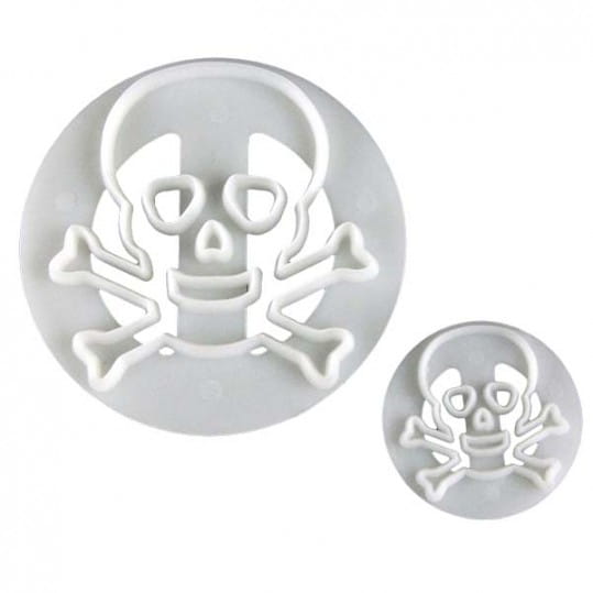 Ausstechformen Für Zuckerpaste, Totenkopf, 2 Stück