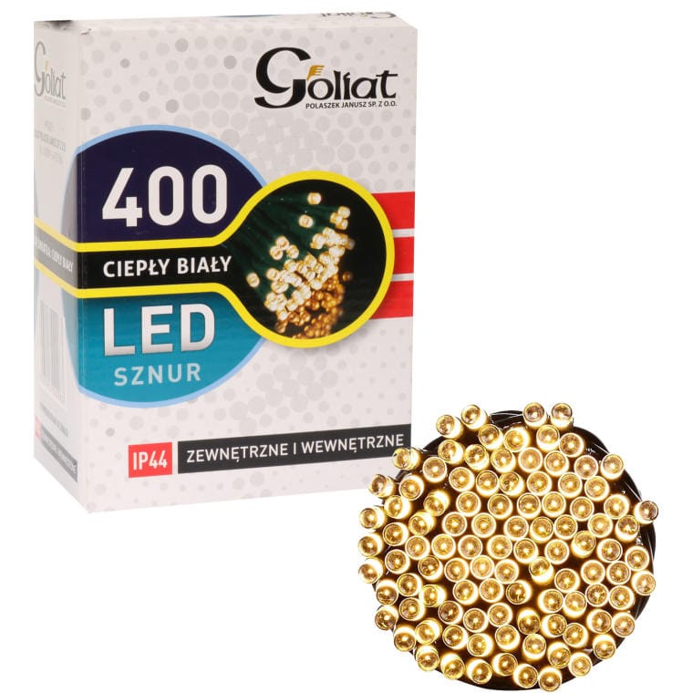 Lichterkette Für Den Außenbereich, 400 Leds, Warmweiß, Schutzart Ip44, Länge 19,95 M
