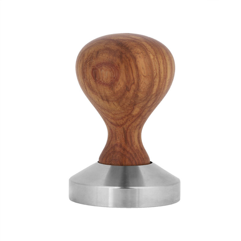 Tamper: Mühelose Zubereitung Von Espresso Mit Robustem Edelstahlfuß Und Ergonomischem Griff Aus Rosenholz. Ideal Für Kaffeeliebhaber, Tragbar Und Praktisch (51 Mm)