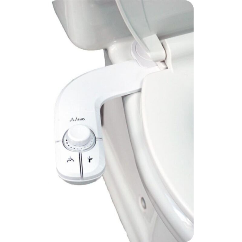 Japanisches Bidet-wc Ohne Stromanschluss Mit Zwei Ausziehbaren Düsen, Einfacher Installation, Selbstreinigung, Einstellbarem Kaltwasserdruck, Reinigung Von Vorder- Und Hinterteil