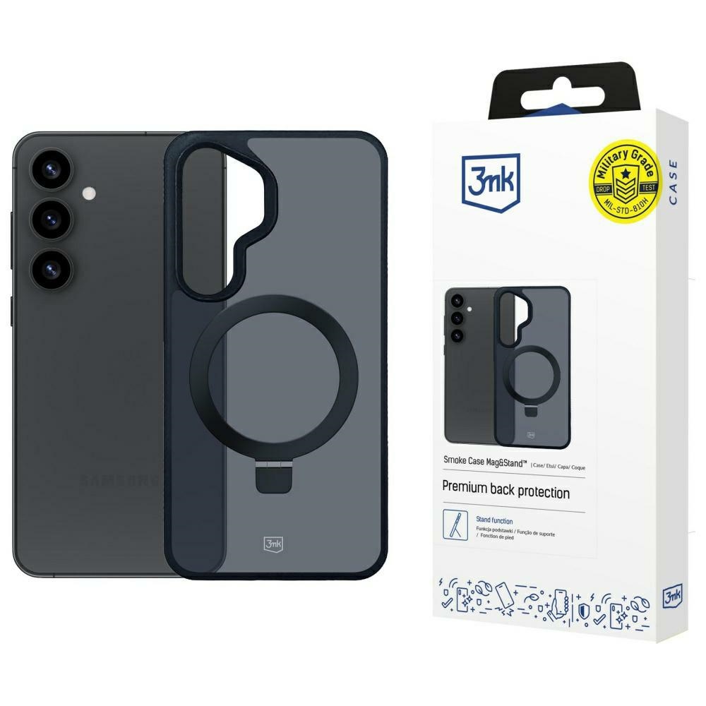 Samsung Galaxy S25+ - 3mk Smoke Case Mag&stand
