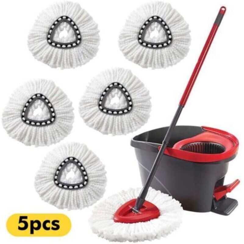 5er-pack Ersatzköpfe, Kompatibel Mit Vileda Easywring Rotationsbürsten – Nachfüllpackung Für Rotationsköpfe
