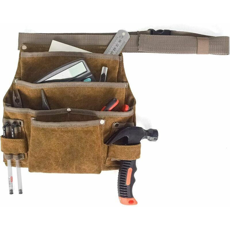 Gartengeräte-gürteltasche Mit Verstellbarem Hüftgurt, Professionelle, Robuste Arbeitstasche