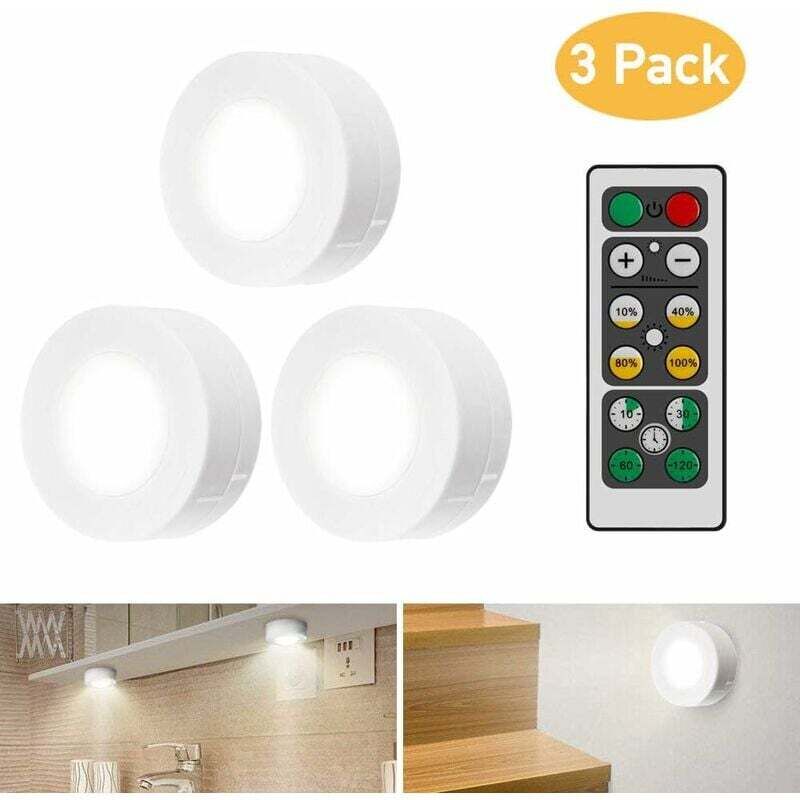 Led-kleiderschrankbeleuchtung Mit Fernbedienung, 3-teiliges Beleuchtungsset, Led-nachtlicht, Led-kleiderschrankbeleuchtung Für Schlafzimmer, Kleiderschrank