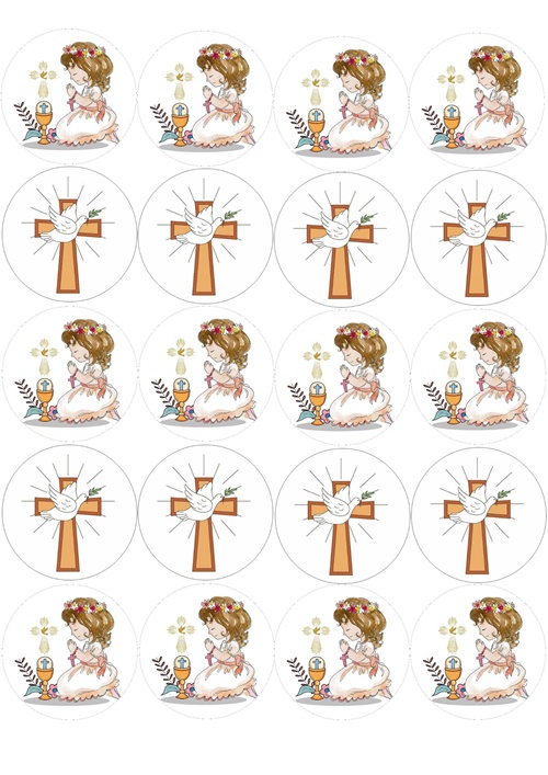 Waffel Für Muffins, Kekse, Erstkommunion, Mädchen Wz8