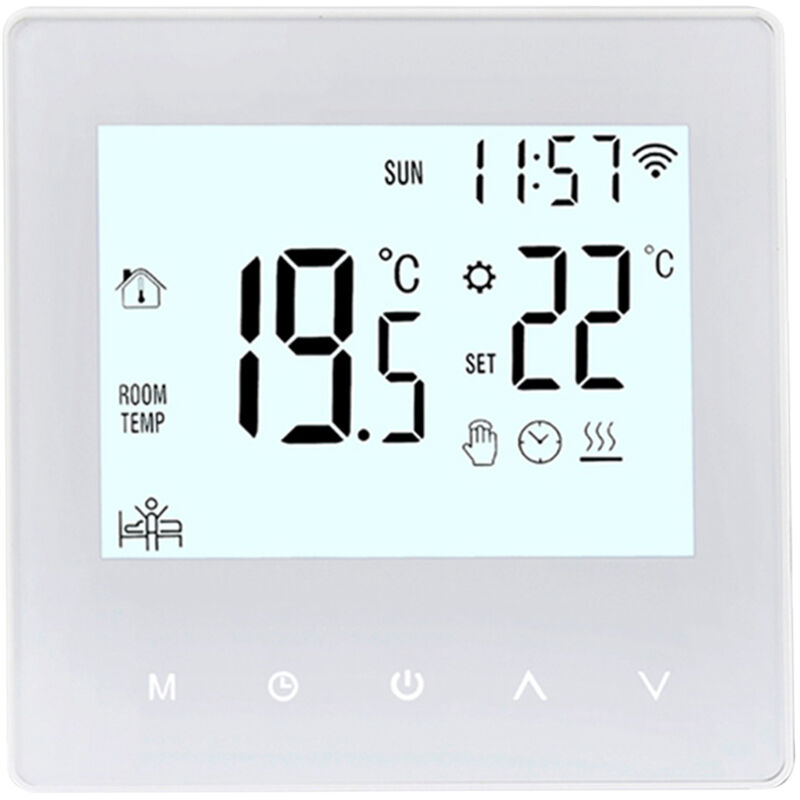 Tuya Smart Temperature Controller App Weißes Armband 16a Construction Collection Wifi