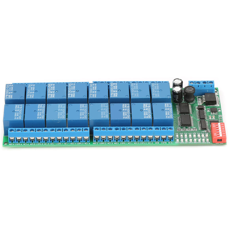 Relaismodul, 12 V Dc Betriebsspannung, 16-kanal-rs485-relais, Serieller Schnittstellenschalter, Geeignet Für Hochschulen Und Werkslabore