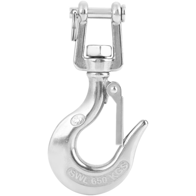 Drehbarer Hebehaken Aus Edelstahl 304 Mit Arretierbarem Rigging-zubehör (650 Kg)