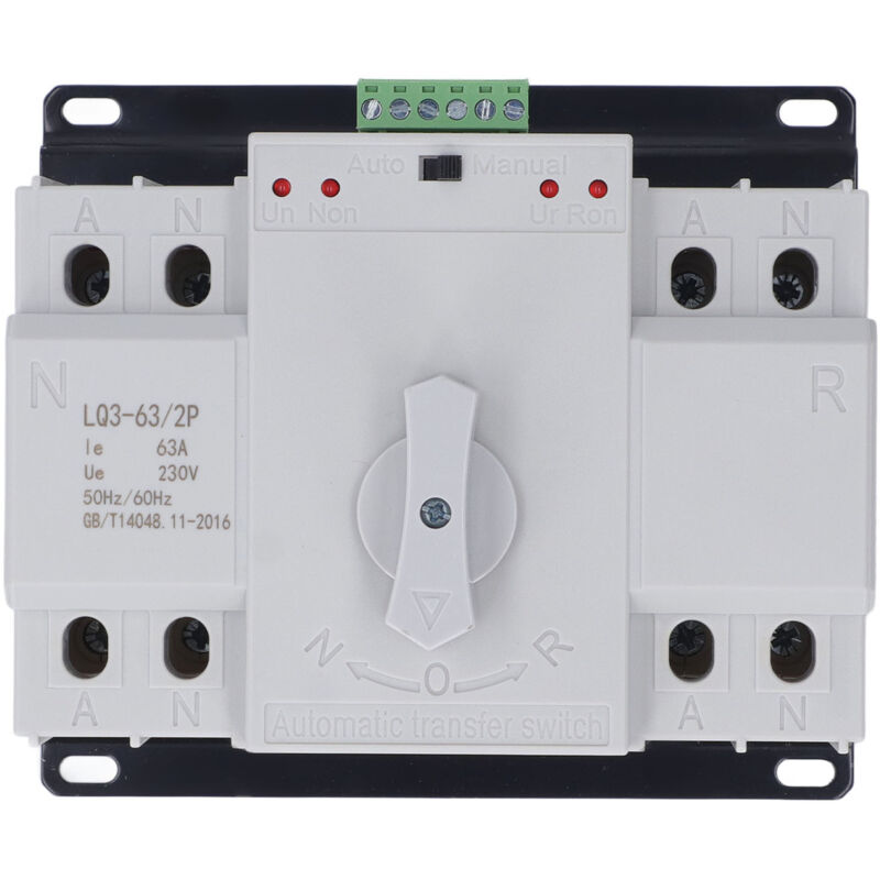 Ac230v 63a 2p Automatischer Umschalter, Dual-power-umschalter Für Elektrische Geräte
