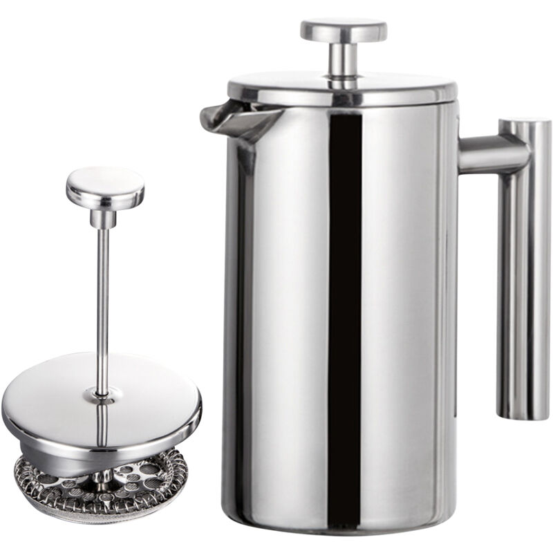 Kaffeebereiter Für French Press, 350 Ml/800 Ml/1000 Ml, Doppelwandige, Isolierte Edelstahlkanne