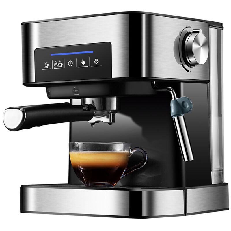 20-bar-espressomaschine, 15 Tassen, 1,6-liter-wassertank, 850 W, Mit Milchaufschäumer, Dampfdüse Für Cappuccino, Eiskaffee Und Mokka.