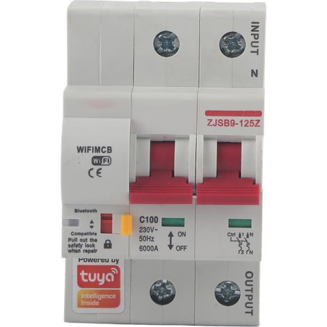 Intelligenter Wlan-leistungsschalter, Smartphone-app, Fernschalter, Flammhemmendes Gehäuse Aus Pa66-dsm, 220 V Wechselstrom