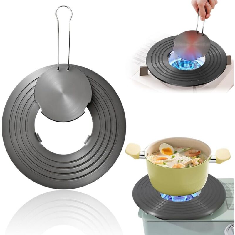 26 Cm Wärmeverteiler Für Gaskochfelder Mit Abnehmbarem Ring, Schnelle Wärmeleitung