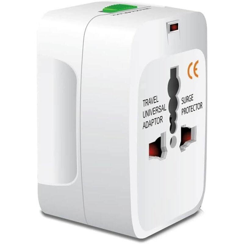 Universeller Reiseadapter, Mehrere Stecker Kompatibel Mit Europa, Usa, Großbritannien, Australien, Kompakt Und Praktisch