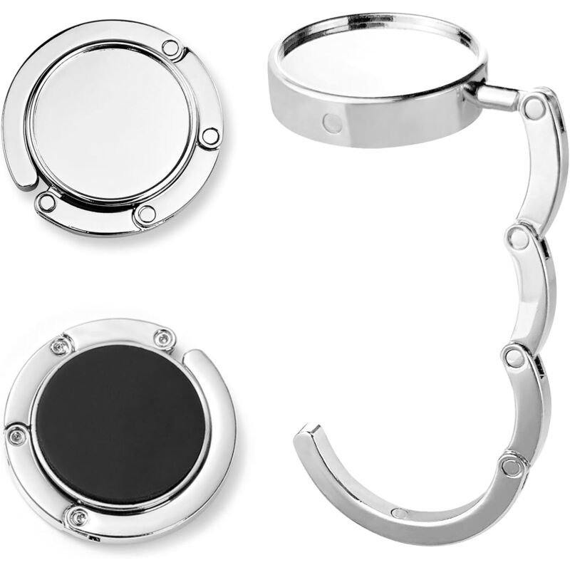 2 Stück Rutschfeste, Faltbare Handtaschenhaken, Runder, Faltbarer Handtaschenhalter, Geschenkidee Für Frauen Zum Aufhängen Von Handtaschen Und Kleinen Gegenständen Auf Tisch Oder Schreibtisch